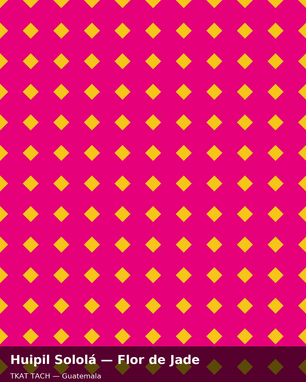 Huipil Sololá — Flor de Jade