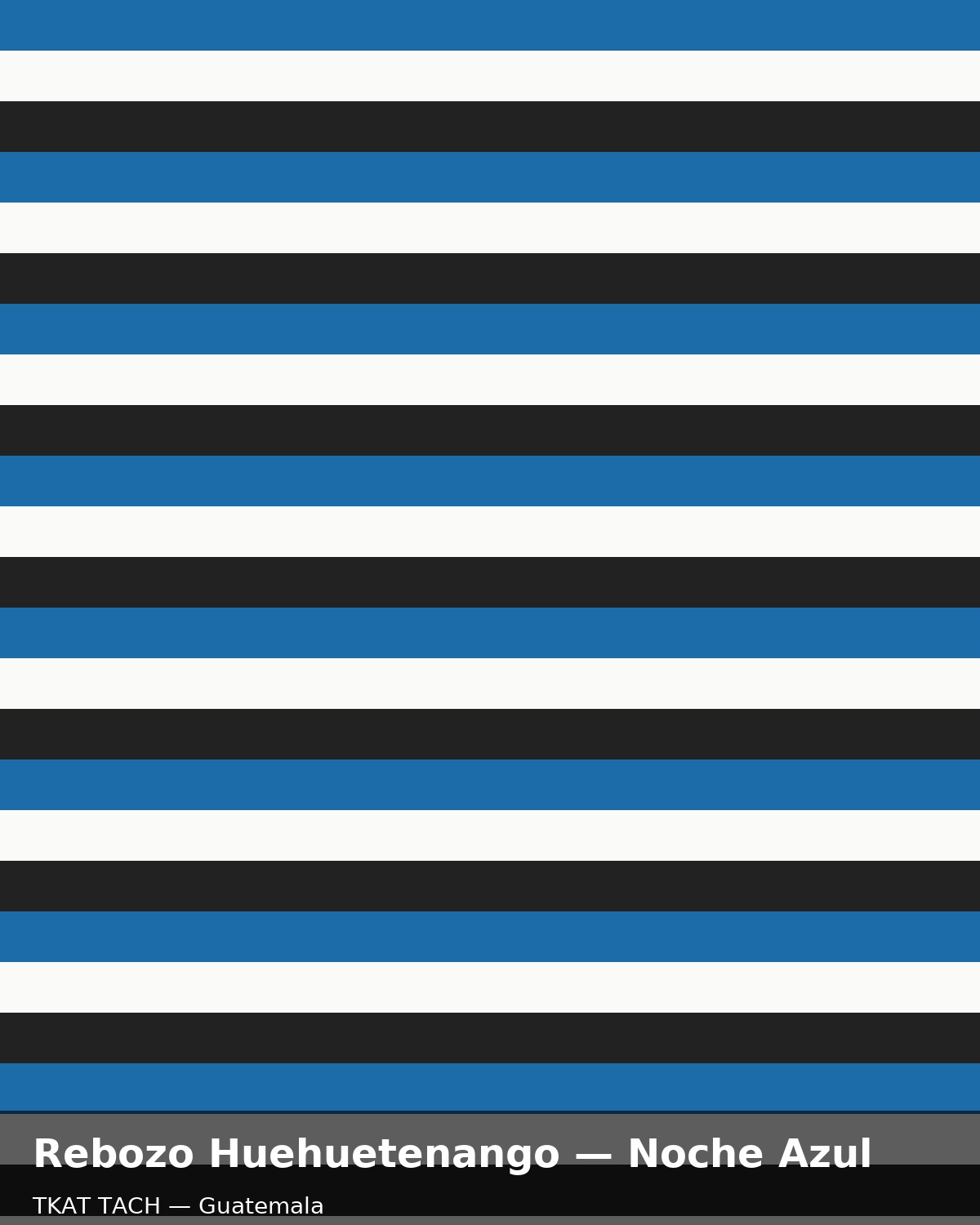 Rebozo Huehuetenango — Noche Azul